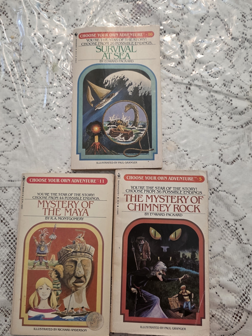 Vintage Choose Your Own Adventure By R.A. Montgomy Book Lot Of 3 . # 16, 5, 11